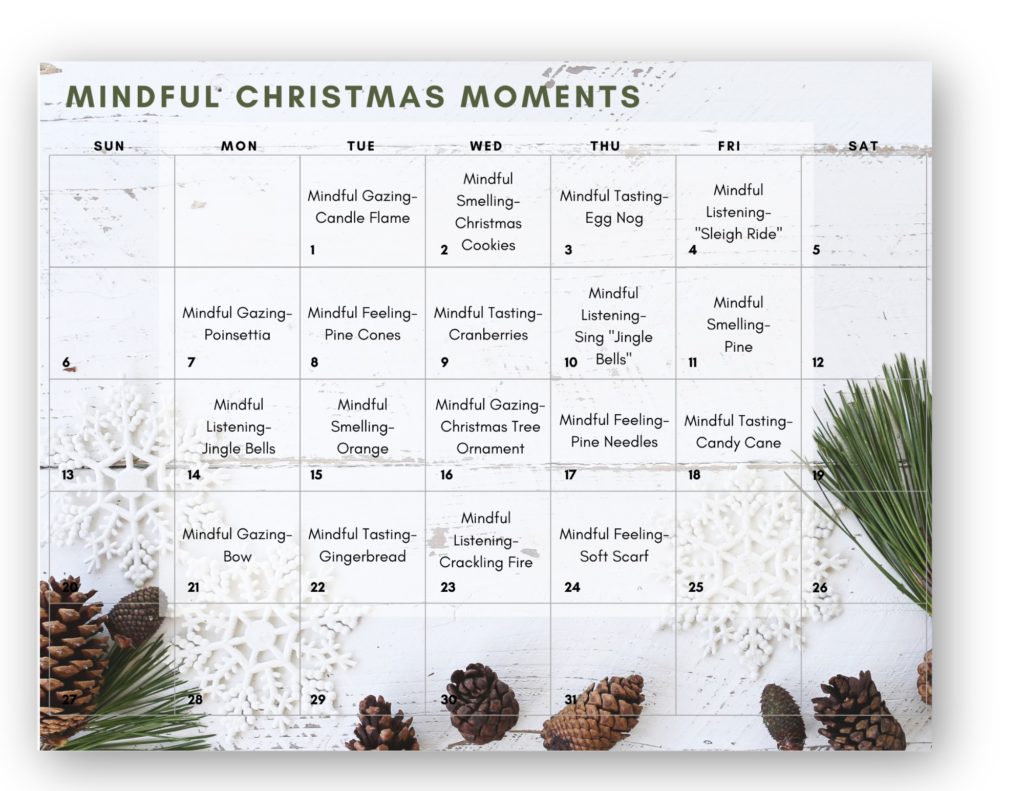 Mindful Christmas Calendar for Preschool
