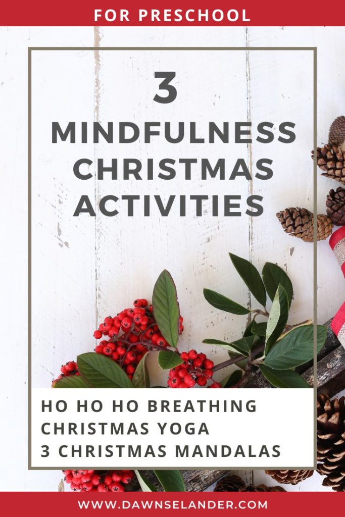 Mindful Christmas activities for preschool