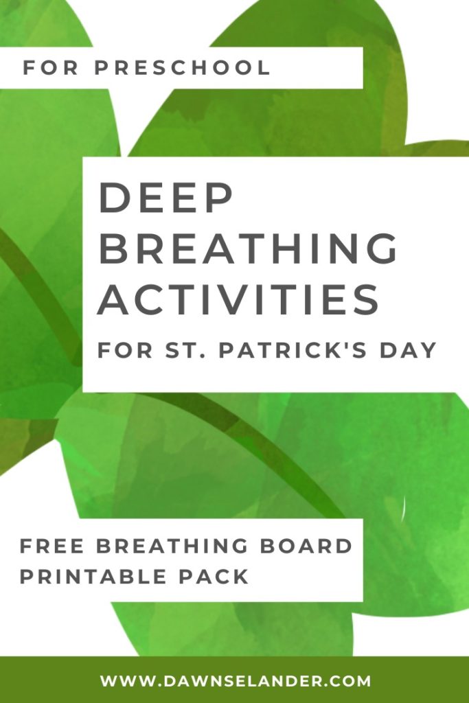 St. PAtrick's Day Deep Breathing Activities for Preschoolers